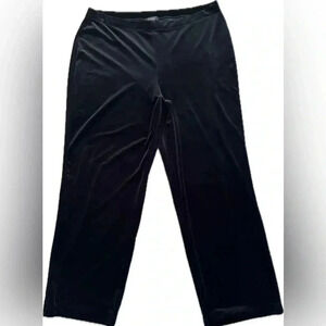 Elementz Plus size velvet vintage wide leg pull on pants size 1x goth
